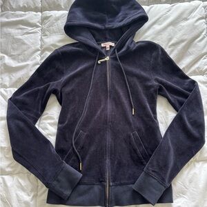 Juicy Couture navy Zip-Up Hoodie